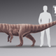 This thing would mess you up. A human shown to scale.